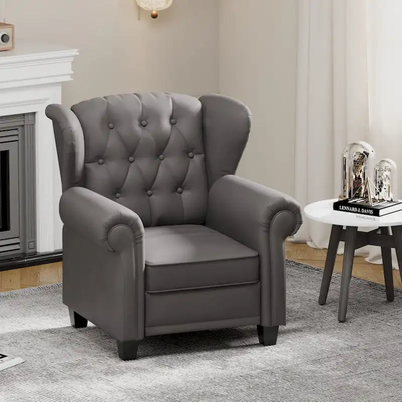 Fauteuil inclinable moderne capitonné