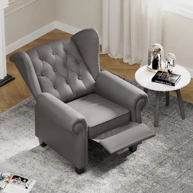 Fauteuil inclinable moderne capitonné