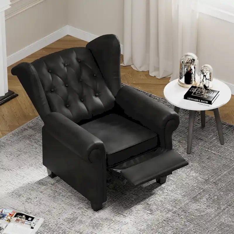Fauteuil inclinable moderne capitonné