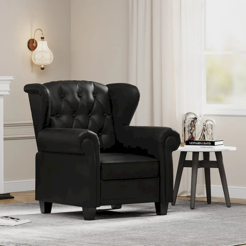 Fauteuil inclinable moderne capitonné
