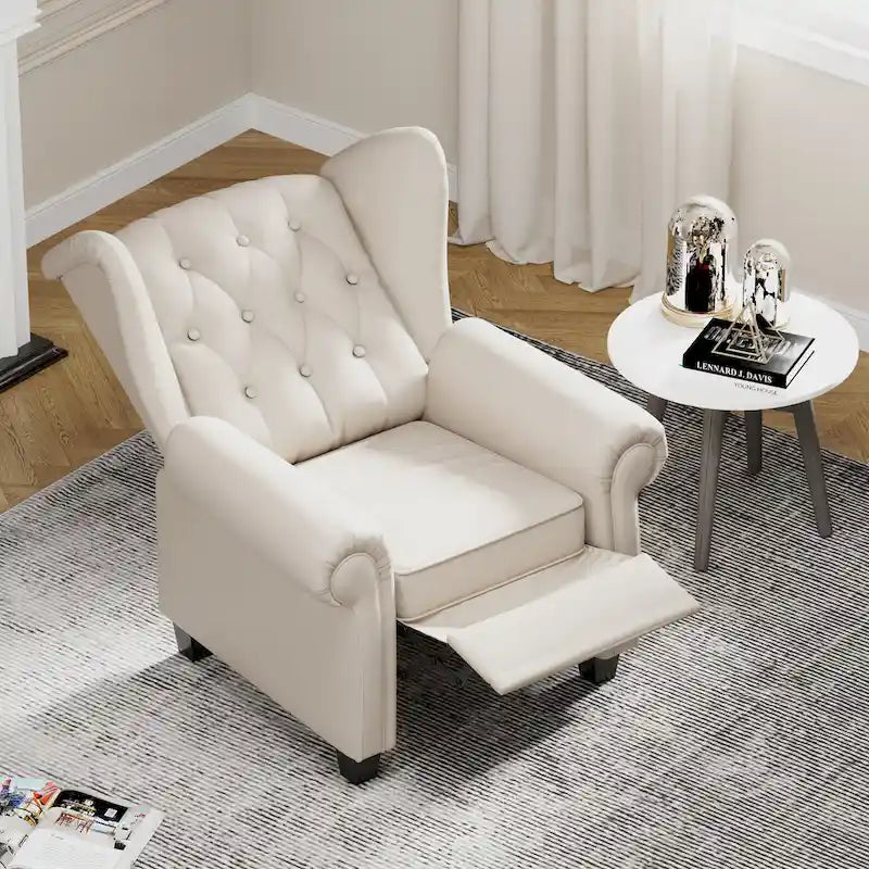 Fauteuil inclinable moderne capitonné