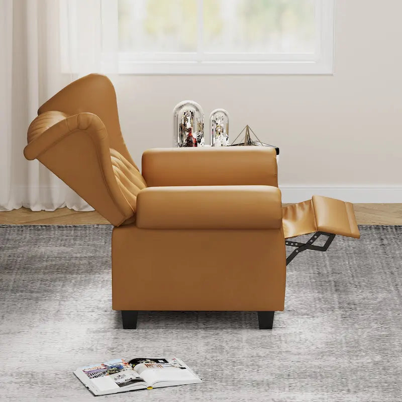 Fauteuil inclinable moderne capitonné