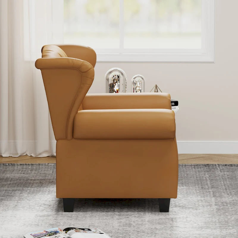 Fauteuil inclinable moderne capitonné