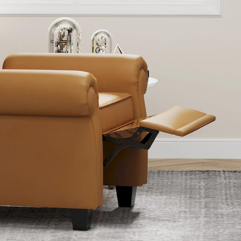 Fauteuil inclinable moderne capitonné