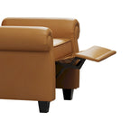 Fauteuil inclinable moderne capitonné