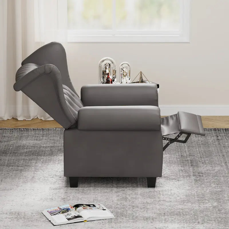Fauteuil inclinable moderne capitonné