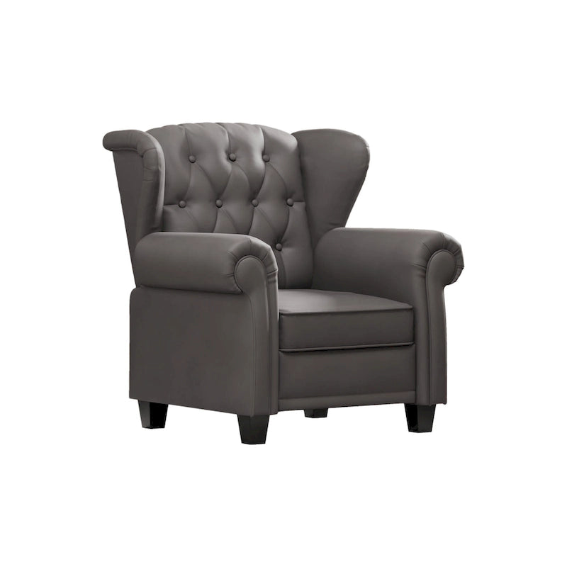 Fauteuil inclinable moderne capitonné