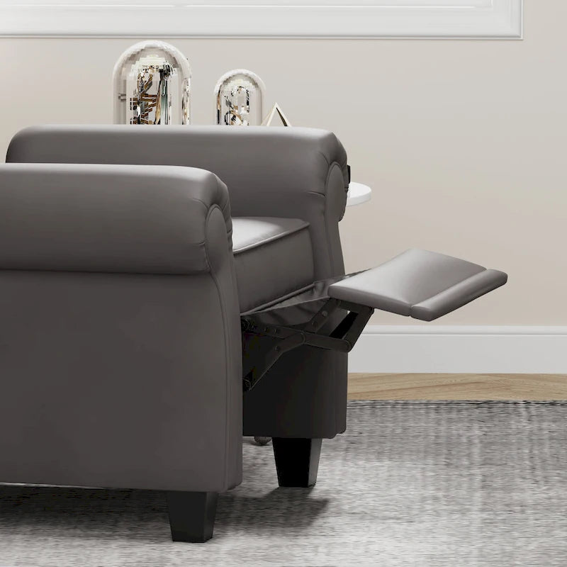Fauteuil inclinable moderne capitonné