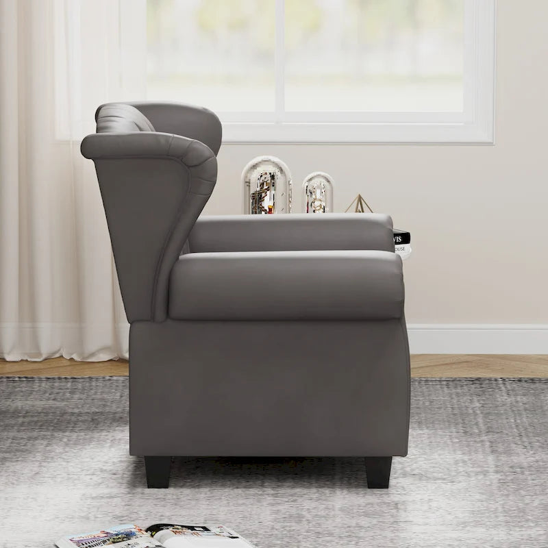 Fauteuil inclinable moderne capitonné
