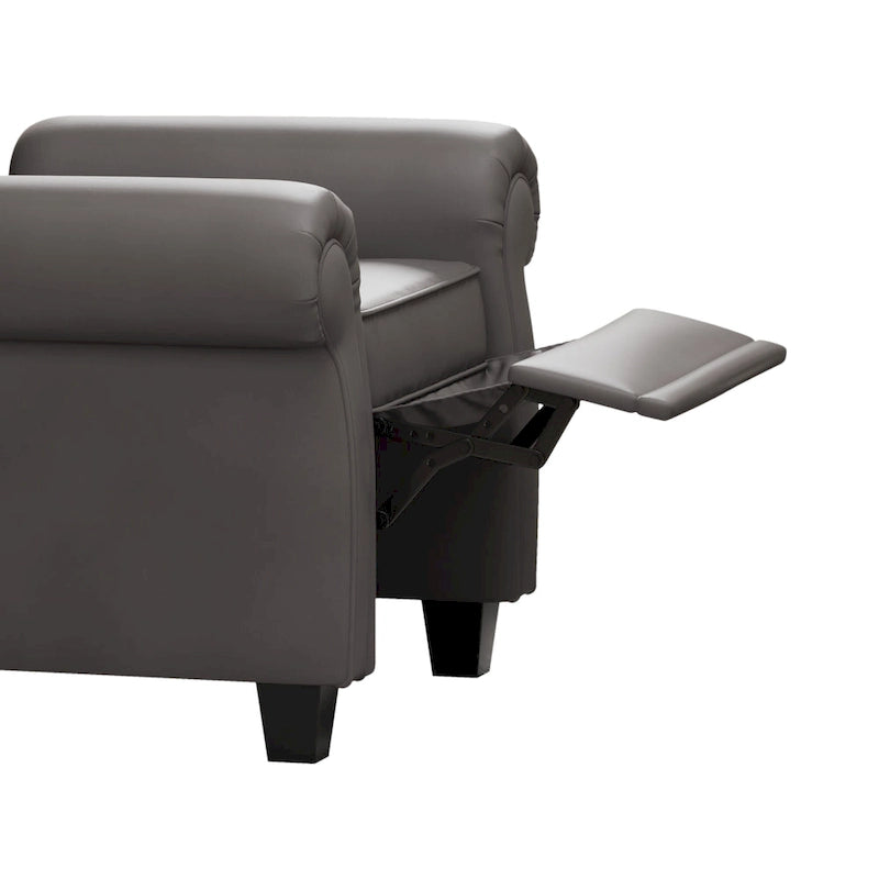 Fauteuil inclinable moderne capitonné