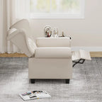 Fauteuil inclinable moderne capitonné