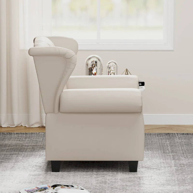Fauteuil inclinable moderne capitonné