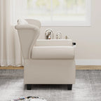 Fauteuil inclinable moderne capitonné