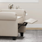 Fauteuil inclinable moderne capitonné