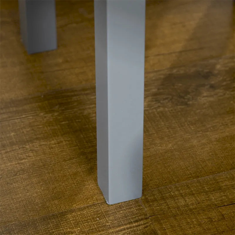 Table d'appoint étroite à 2 niveaux avec tiroir et étagère inférieure