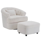Fauteuil pivotant en velours