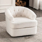 Fauteuil pivotant en velours