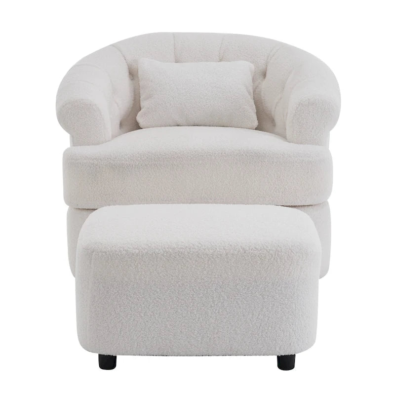 Fauteuil pivotant en velours