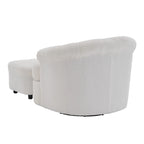 Fauteuil pivotant en velours