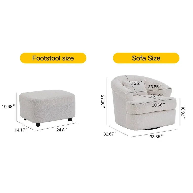 Fauteuil pivotant en velours