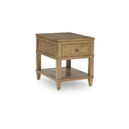 Table d'appoint brune - 20 L x 26 P x 24 H