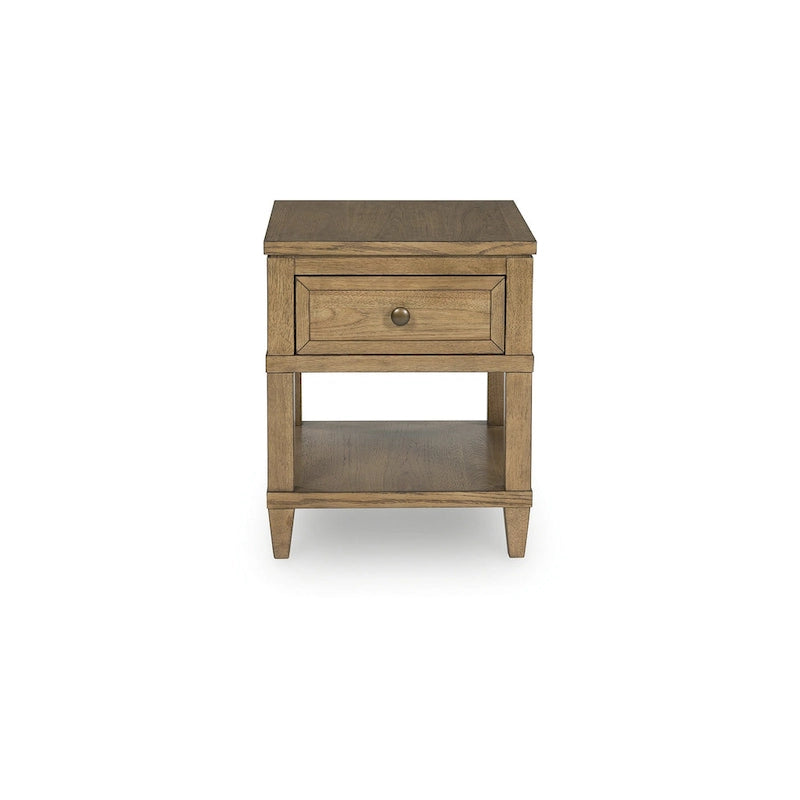 Table d'appoint brune - 20 L x 26 P x 24 H