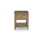 Table d'appoint brune - 20 L x 26 P x 24 H