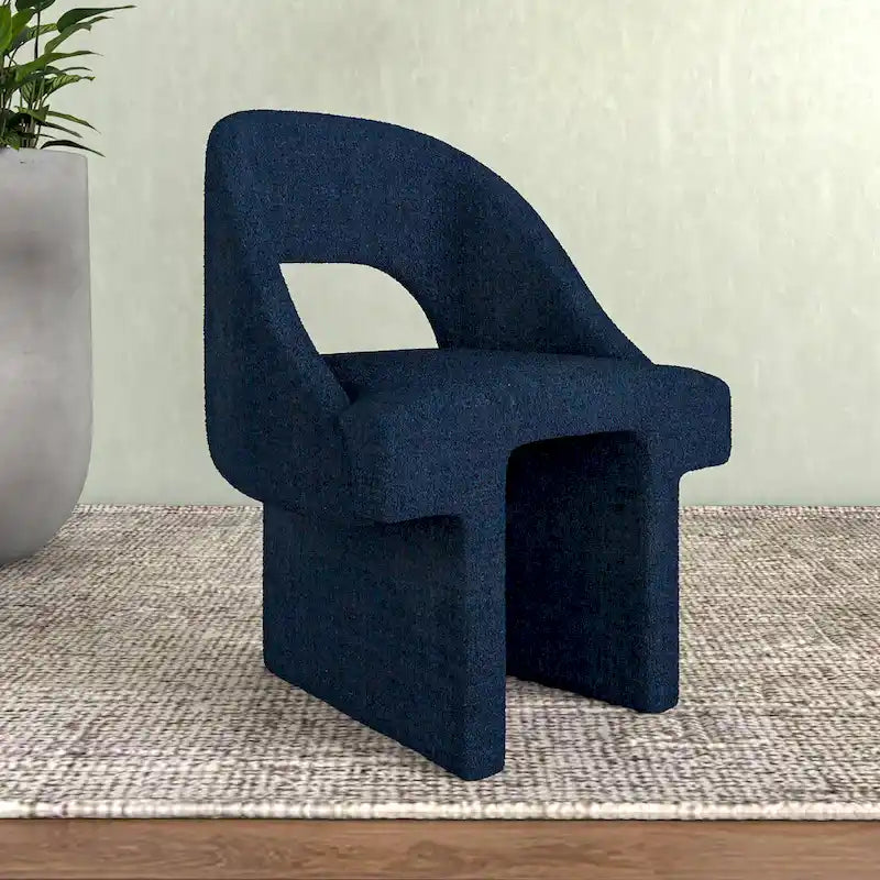 Fauteuil d'appoint rembourré élégant et moderne en bouclette avec cadre en bois MDF pour bureau, salon et chambre