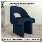 Fauteuil d'appoint rembourré élégant et moderne en bouclette avec cadre en bois MDF pour bureau, salon et chambre