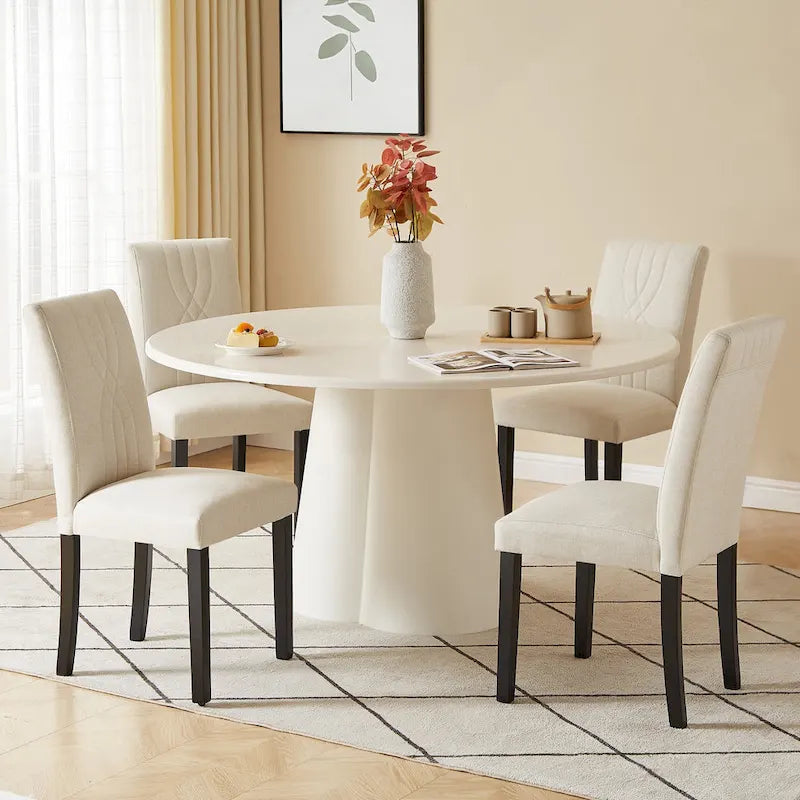 Chaises de salle à manger rembourrées, chaise de cuisine/salle à manger en tissu, chaises de salle à manger Parson