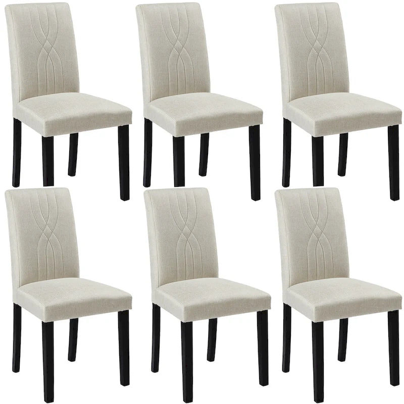 Chaises de salle à manger rembourrées, chaise de cuisine/salle à manger en tissu, chaises de salle à manger Parson