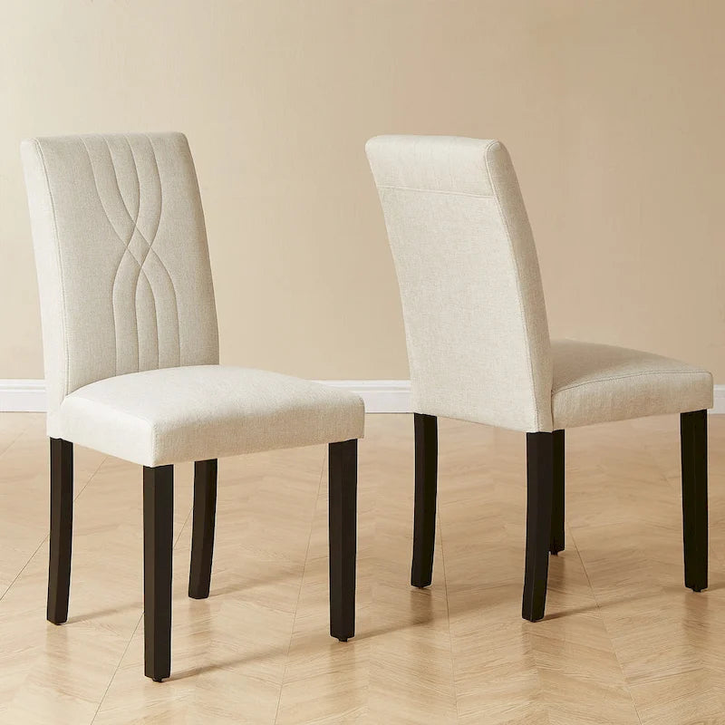 Chaises de salle à manger rembourrées, chaise de cuisine/salle à manger en tissu, chaises de salle à manger Parson