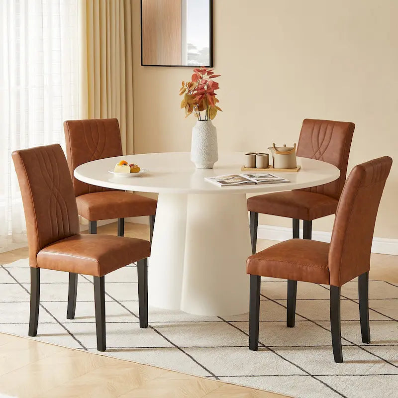 Chaises de salle à manger rembourrées, chaise de cuisine/salle à manger en tissu, chaises de salle à manger Parson