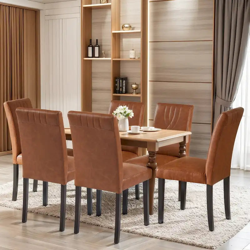 Chaises de salle à manger rembourrées, chaise de cuisine/salle à manger en tissu, chaises de salle à manger Parson