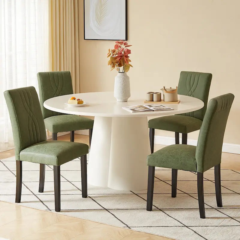 Chaises de salle à manger rembourrées, chaise de cuisine/salle à manger en tissu, chaises de salle à manger Parson