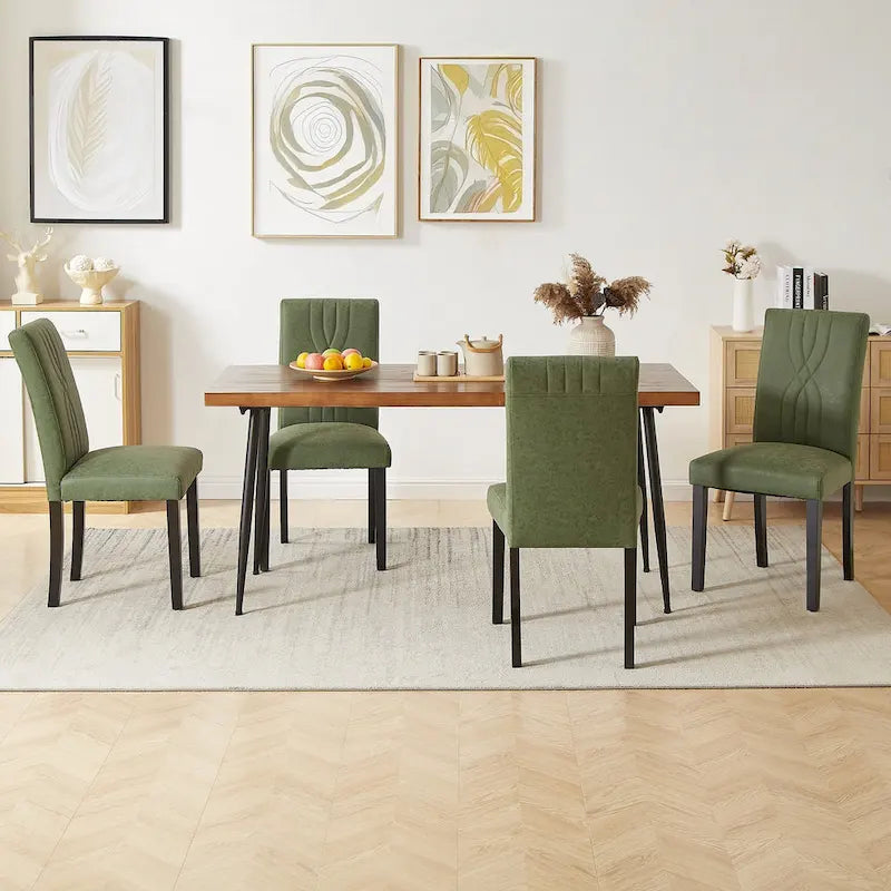 Chaises de salle à manger rembourrées, chaise de cuisine/salle à manger en tissu, chaises de salle à manger Parson