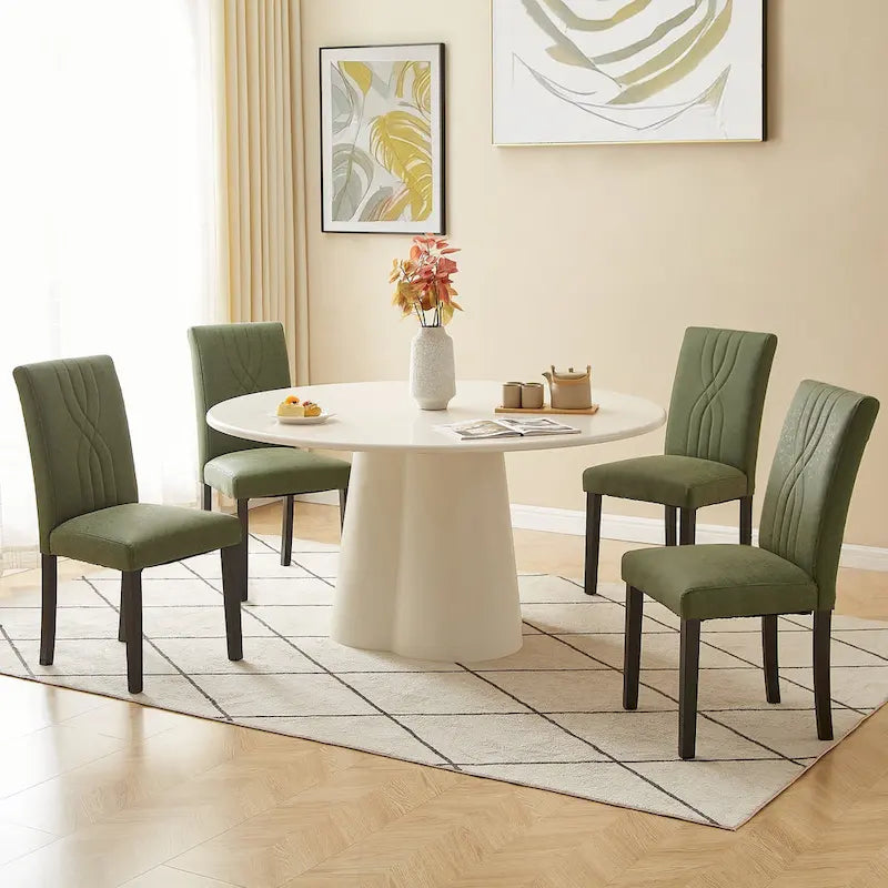 Chaises de salle à manger rembourrées, chaise de cuisine/salle à manger en tissu, chaises de salle à manger Parson