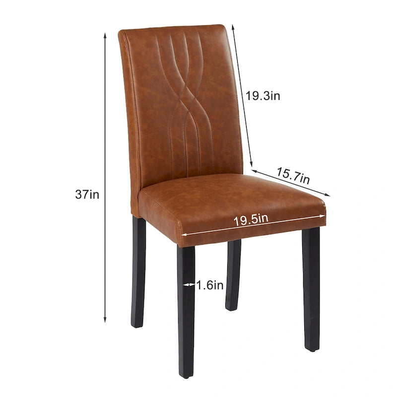 Chaises de salle à manger rembourrées, chaise de cuisine/salle à manger en tissu, chaises de salle à manger Parson