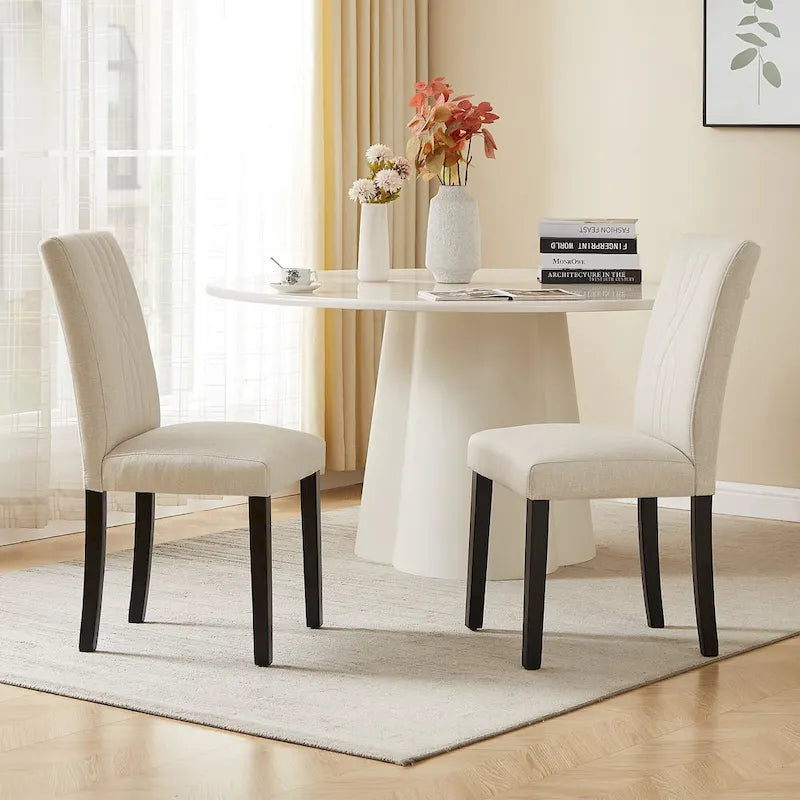 Chaises de salle à manger rembourrées, chaise de cuisine/salle à manger en tissu, chaises de salle à manger Parson