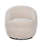 Fauteuil pivotant Galleria 360 en tissu Sherpa Teddy