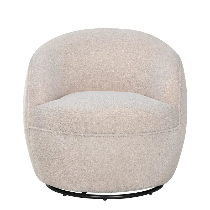 Fauteuil pivotant Galleria 360 en tissu Sherpa Teddy