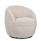 Fauteuil pivotant Galleria 360 en tissu Sherpa Teddy