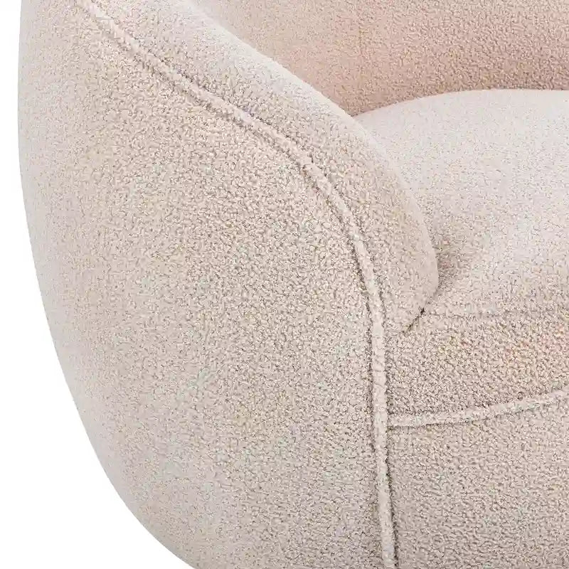 Fauteuil pivotant Galleria 360 en tissu Sherpa Teddy
