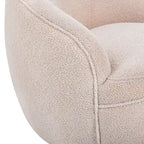 Fauteuil pivotant Galleria 360 en tissu Sherpa Teddy