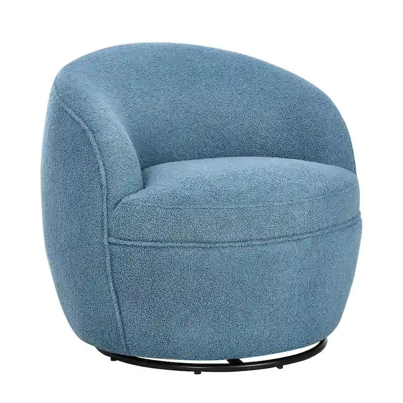 Fauteuil pivotant Galleria 360 en tissu Sherpa Teddy