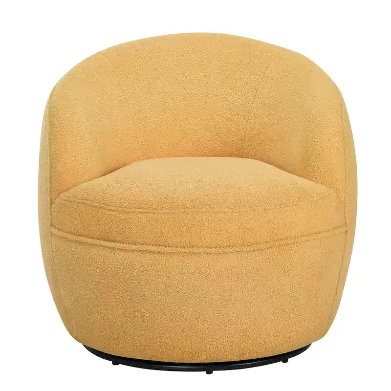 Fauteuil pivotant Galleria 360 en tissu Sherpa Teddy