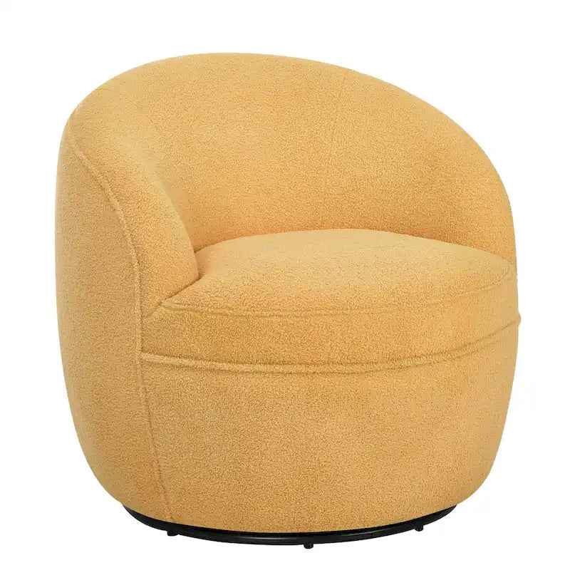 Fauteuil pivotant Galleria 360 en tissu Sherpa Teddy