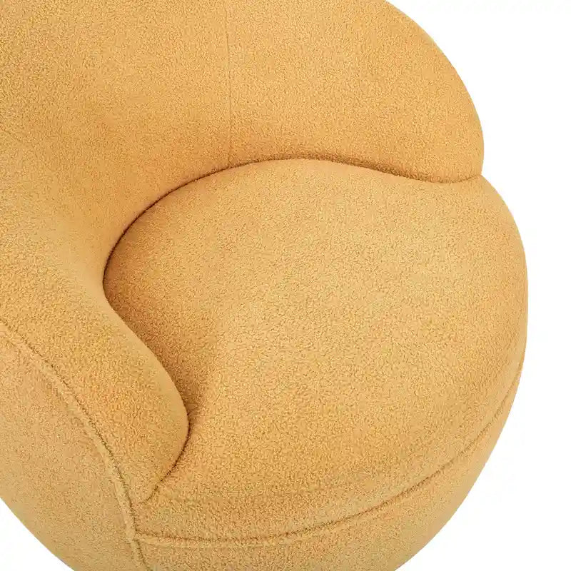 Fauteuil pivotant Galleria 360 en tissu Sherpa Teddy