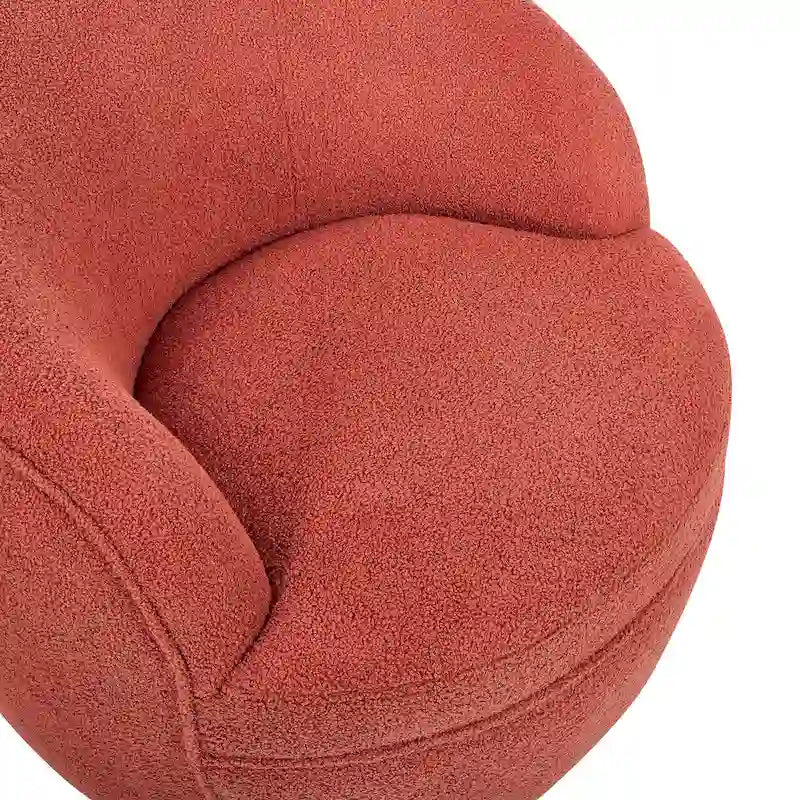 Fauteuil pivotant Galleria 360 en tissu Sherpa Teddy
