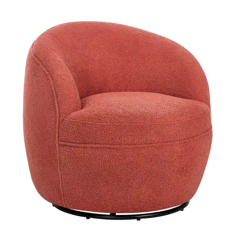 Fauteuil pivotant Galleria 360 en tissu Sherpa Teddy